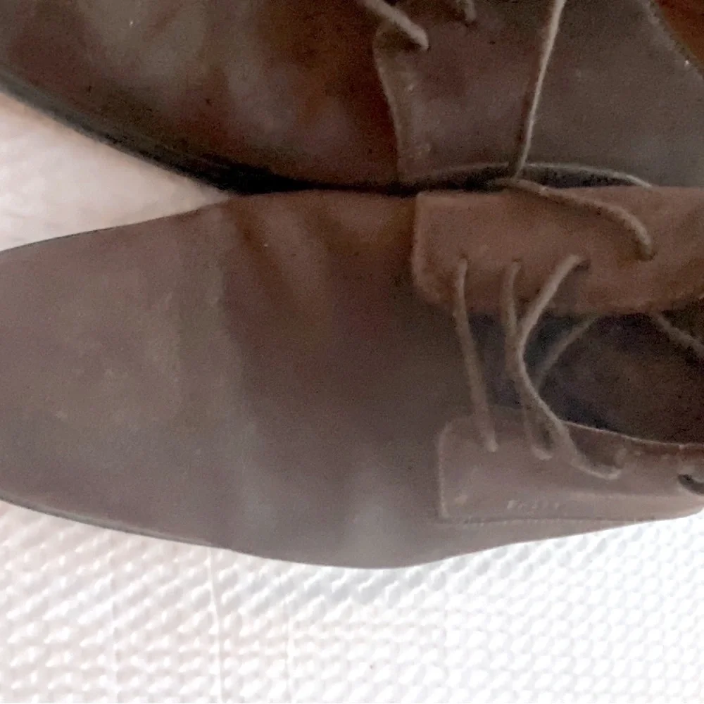Bally Suede Oxford Shoes Chocolate Brown Men's 10.5 E